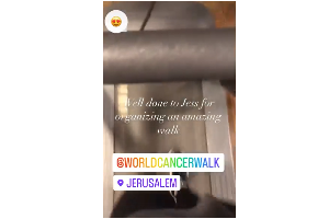 ישראל צועדת ב-World Cancer Walk
